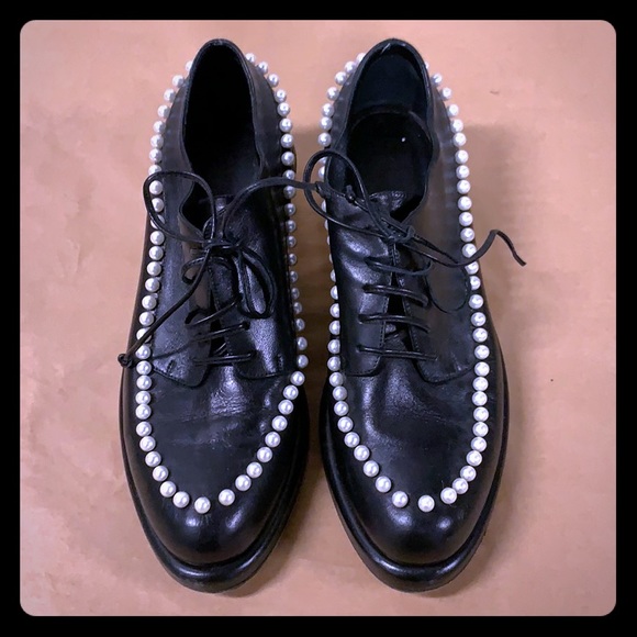 Simone Rocha Leather Brogues Wpearl 